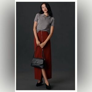 Maeve Deep Red Pencil Skirt